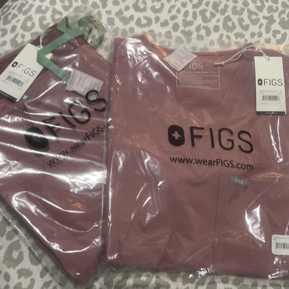 Figs Mauve Scrub Set Size Small - image 6